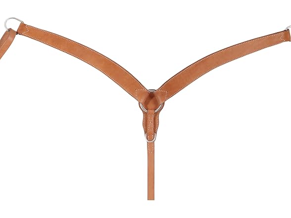 Turquoise Cross Contoured Skirting Leather Breast Collar, (45-0351) - Gallery 2