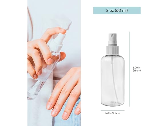 Travel Spray Bottles 2oz 6pk
