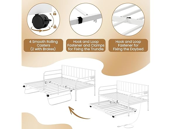 Giantex Twin Daybed with Trundle