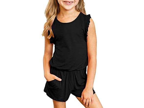 Dokotoo Girls (4-5T) Summer Cute Romper Jumpsuit