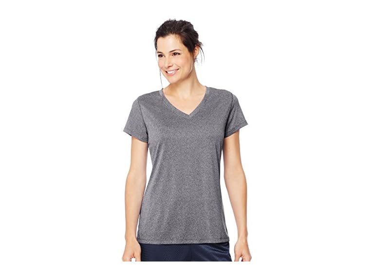 Hanes Women Cooldri Short Sleeve V-neck T-shirt - Gallery 12