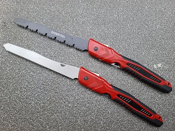 OFOSSTOOL Hand Saw, 10 Folding Saw, Double Blade