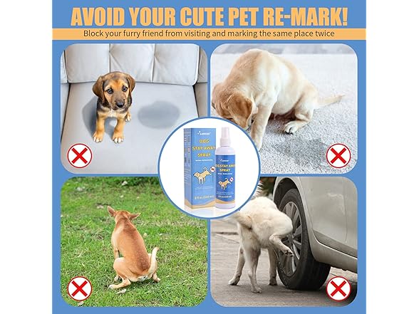 Dog Pee Deterrent Spray 8oz 2-Pack