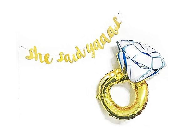 Dadam She Said Yes Banner Diamond Ring