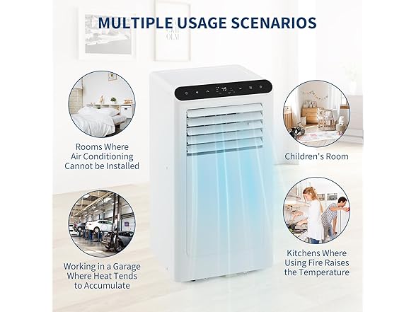 Vossfamul 10,000 BTU Portable Air Conditioner
