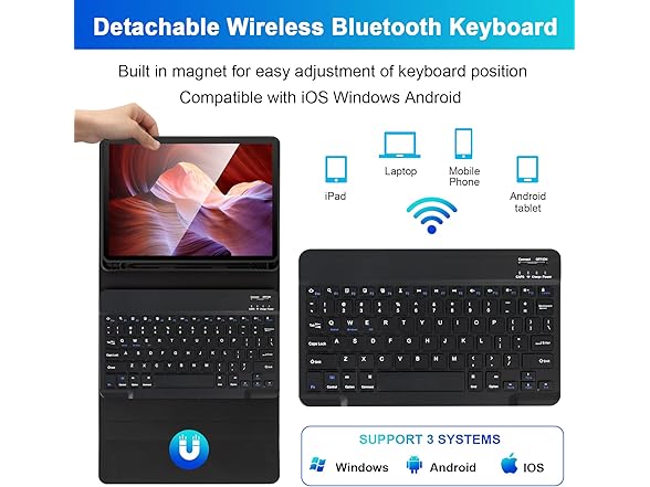 SOPPY Keyboard Case for iPad Air 6th Gen