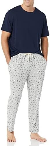 Amazon Essentials Mens Cotton Modal Pajama Set
