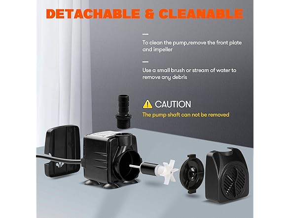 200GPH Submersible Water Pump 15W