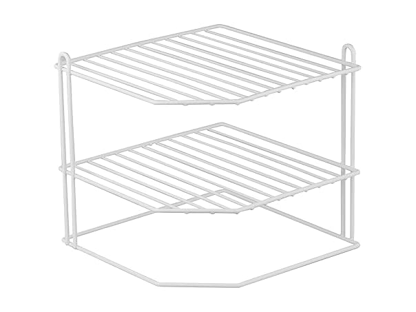 $11.99, Was $19.99, 40% Off! Home Basics Corner Rack, White dealfomo