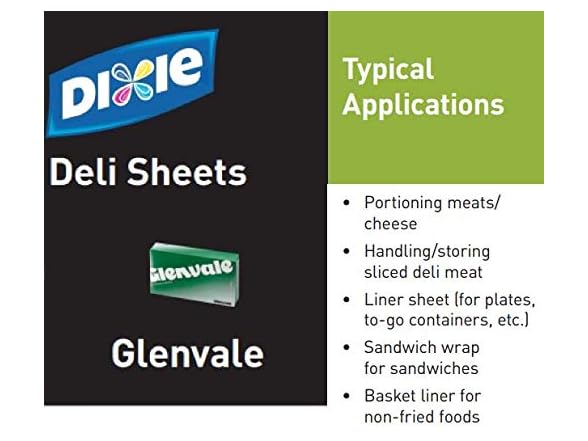 Dixie Glenvale G10 Waxed Deli Paper