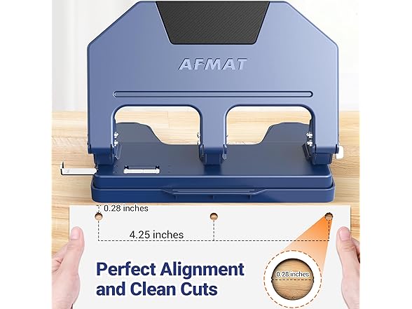 Blue 3 Hole Punch Heavy Duty
