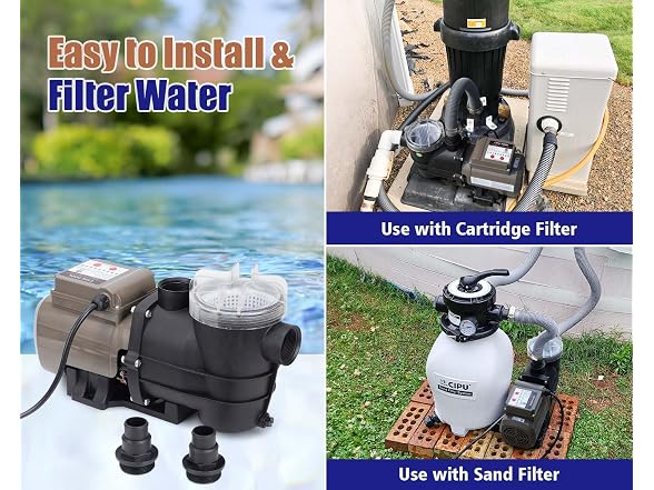 CIPU Pool Pump w/Timer 2700GPH 115V