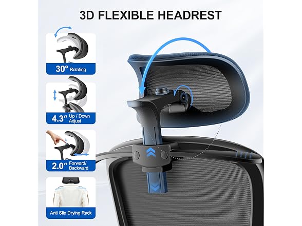 ALLGOD W0893 AG2504H Ergonomic Office Chair (Open Box)