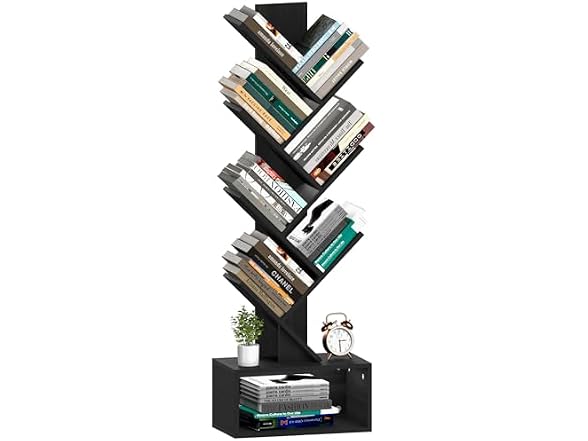 Tree Bookshelf - 6 Shelf Retro Floor