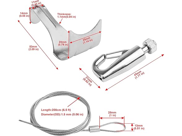 Picture Rail Hanging System 10Pk 6