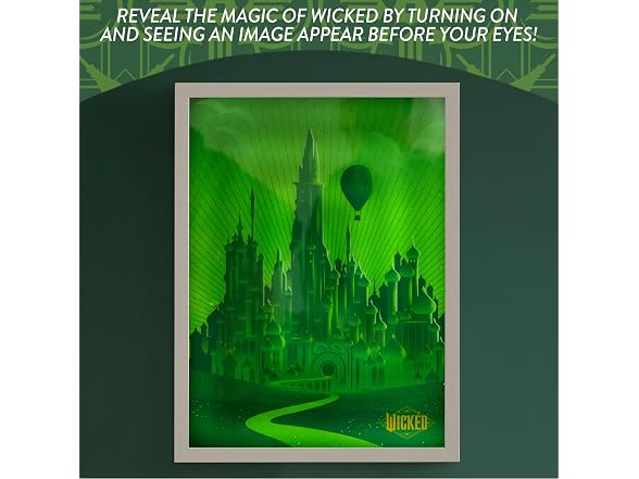 Wicked Emerald City Revealing Image Mirror