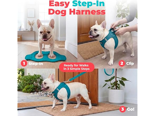 Voyager Step-in Air Dog Vest Harness Turquoi