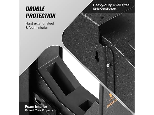Mounted Gun Safe for Pistols, Biometric Gun Safe