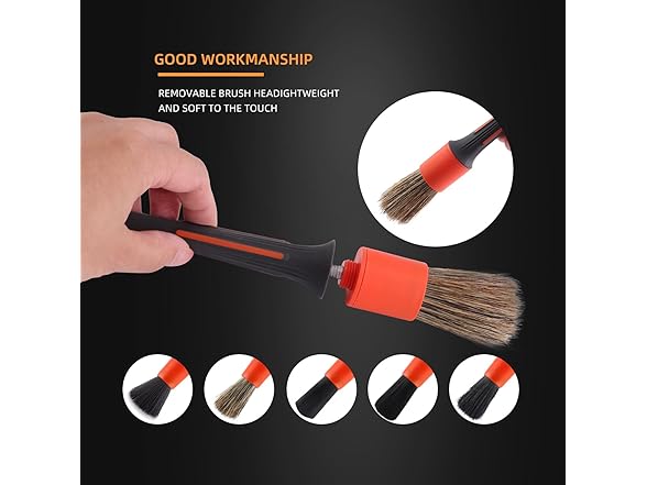 SPTA Car Detailing Brush Set 5pc