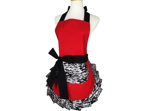 Floosum Girls (Free Size) Retro Sexy Kitchen Apron