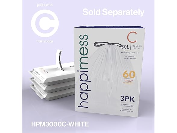 happimess Tammi Kitchen 14.5-Gallon Slim Metal  Trash Can