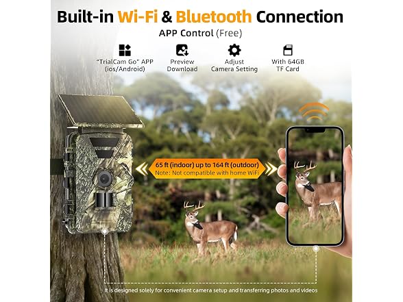 BoxLegend Solar Trail Camera WiFi 4K 60MP