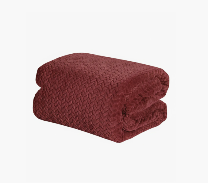 Luxury Home Chevron Braided Micro Plush Blanket - Gallery 11