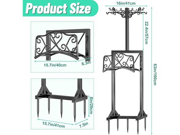 ODSNANIE Metal Garden Hose Holder