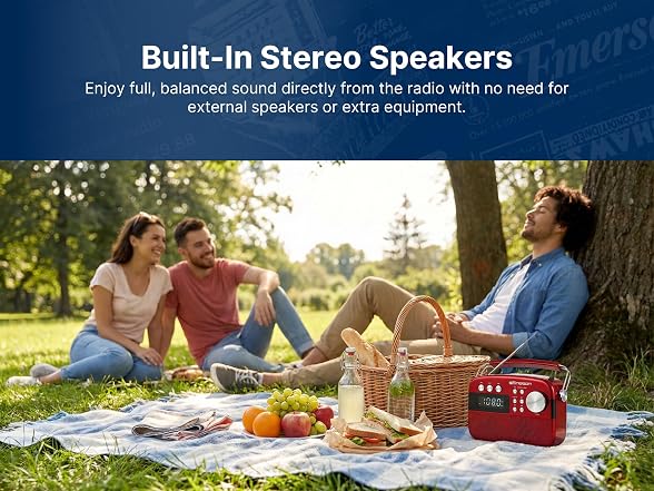 Emerson EAS-3010 BT Radio w/MP3 White