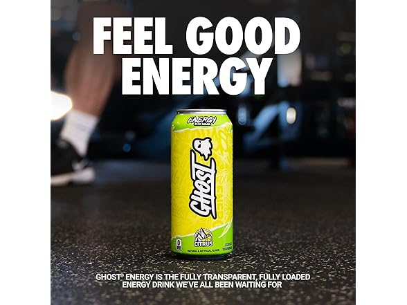 GHOST Energy Drink - 12-Pack, Citrus, 16oz Cans