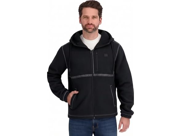 Billabong Men Sherpa Bonded Polar Jacket Black