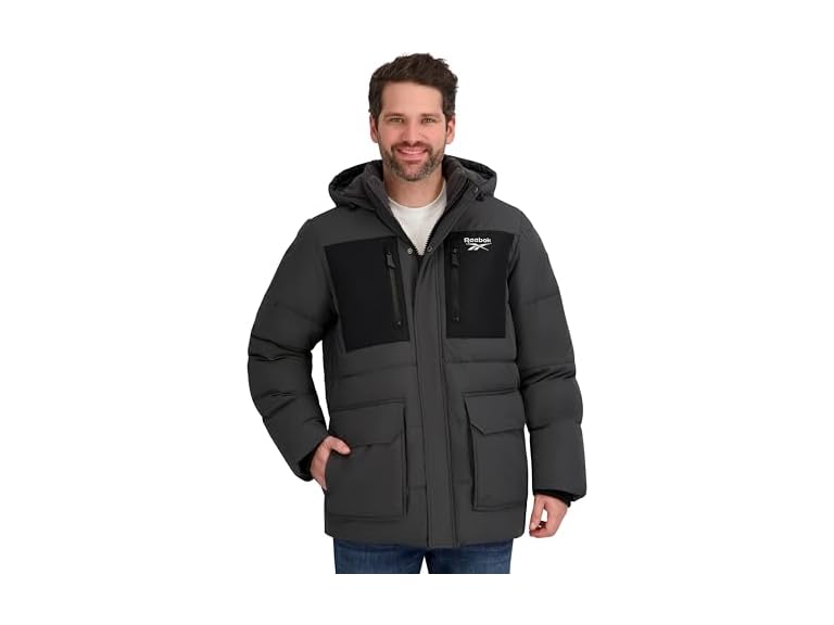Reebok Men Puffer Parka Heavyweight Jacket (XL) - Gallery 8