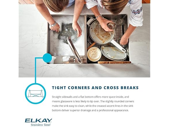 Elkay Crosstown 18 Gauge SS 31.5" Sink Kit w Faucet