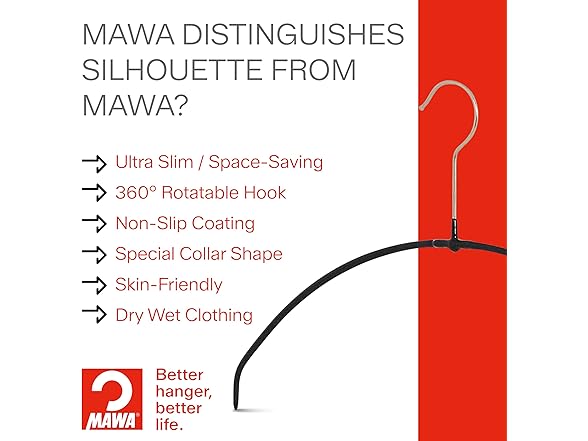 Non-Slip Space-Saving Clothes Hanger Set of 20, Latte