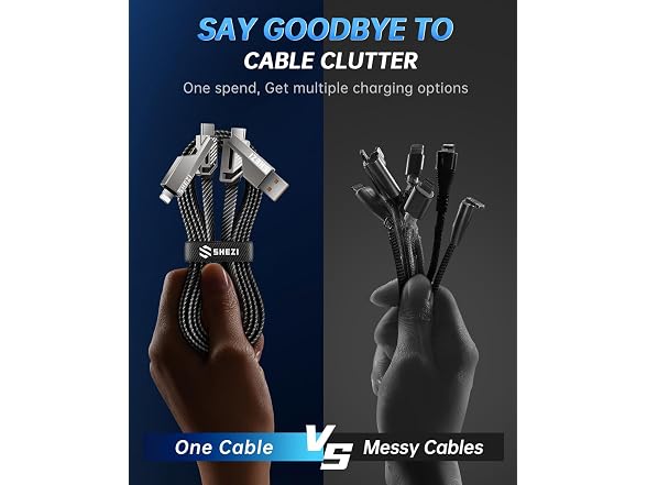 Vexipia 10FT 4 in 1 Charging Cable