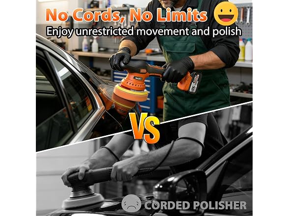 Rotvik Cordless Car Buffer Polisher