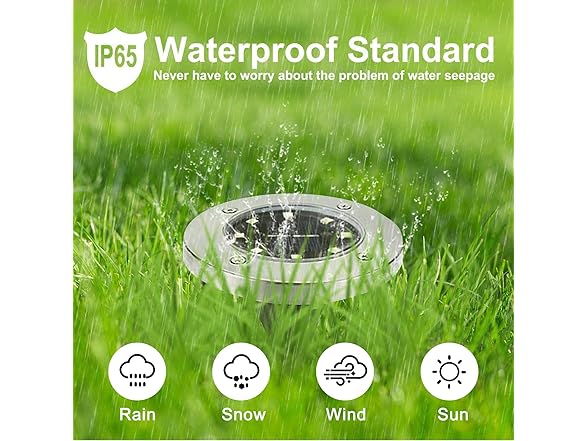 (12 Pack) Rayolon Solar Ground Lights | White