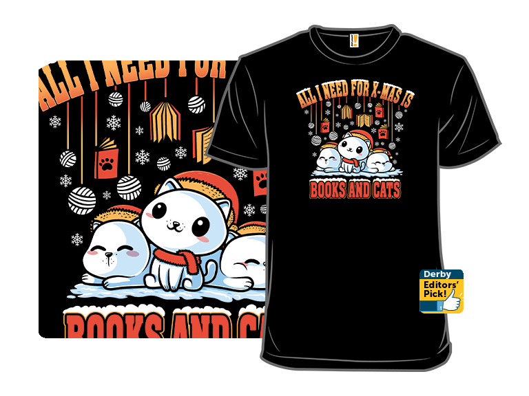 All I Need For XMas Is Books  Cats