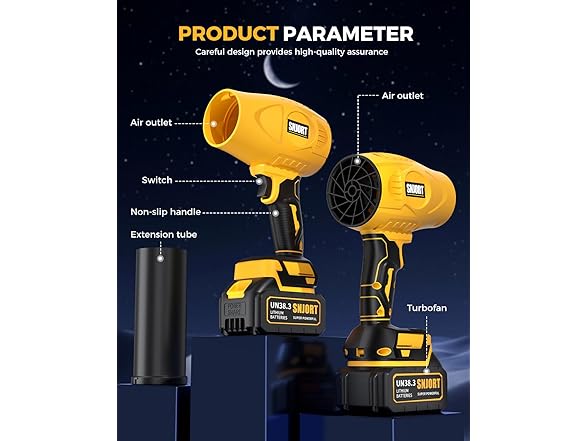 SNJORT Leaf Blower Cordless