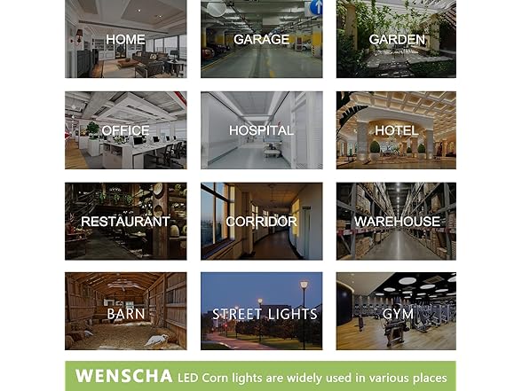 50W LED Corn Light Bulbs-500W Equivalent 2 Pack
