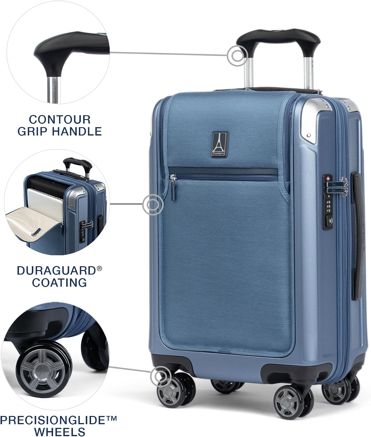 Travelpro Platinum Elite Hardside 21" Carry On w/ Laptop Pocket - Gallery 16
