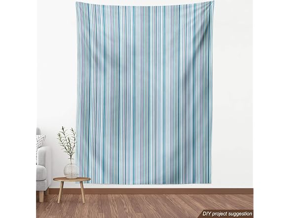Lunarable Striped Fabric by The Yard