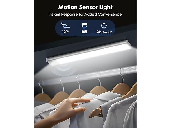 VerRon B0FQJQDWHR 2 Pack 10in Under Cabinet Lighting