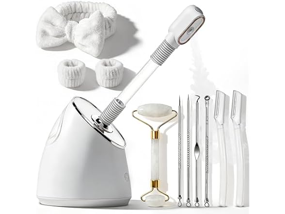 Facial Steamer Spa Kit, Nano Ionic Face