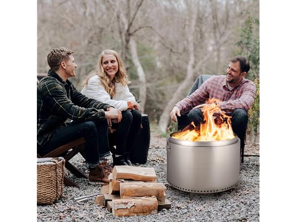 27in Smokeless Fire Pit Stainless