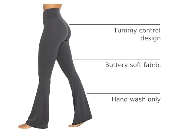 Sunzel Flare Leggings 30in M Dark Grey