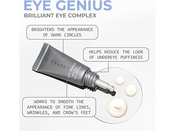 CosMedix Eye Genius Brilliant Eye Complex, 0.25 oz