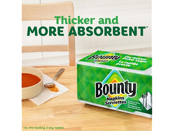 Bounty Paper Napkins White 200ct
