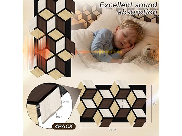 MuroPanel 6 Pack Acoustic Wall Panels