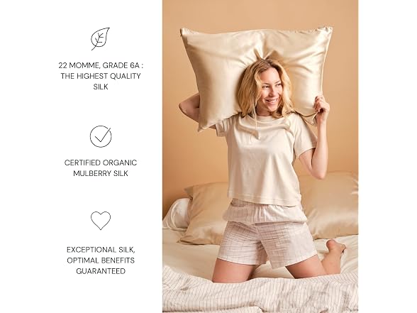Emily's Pillow - Pure Silk Pillowcase -